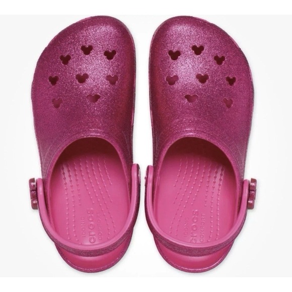 CROCS Shoes - Disney Parks Hot Pink Glitter Mickey Mouse Adult CROCS NWT M 7 W 9 New W Tags